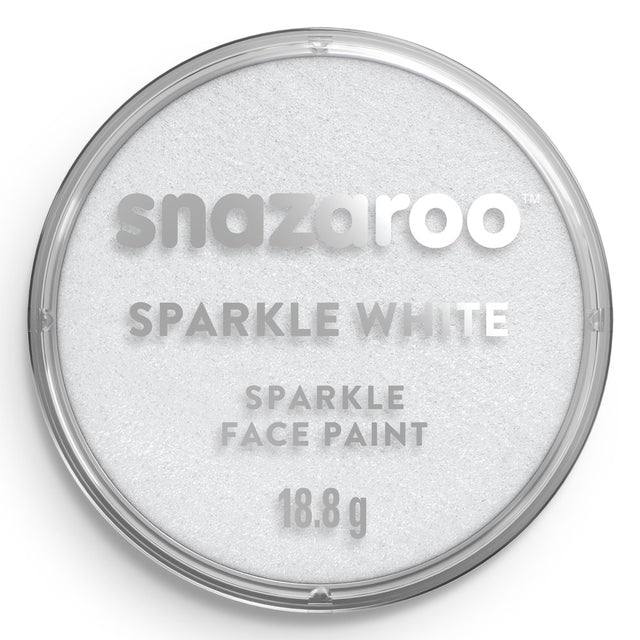 Tinta Facial Snazaroo 18ml - Branco Cintilante