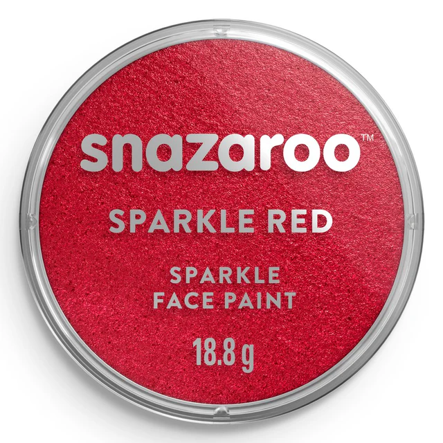 Tinta Facial Snazaroo 18ml - Vermelho Cintilante