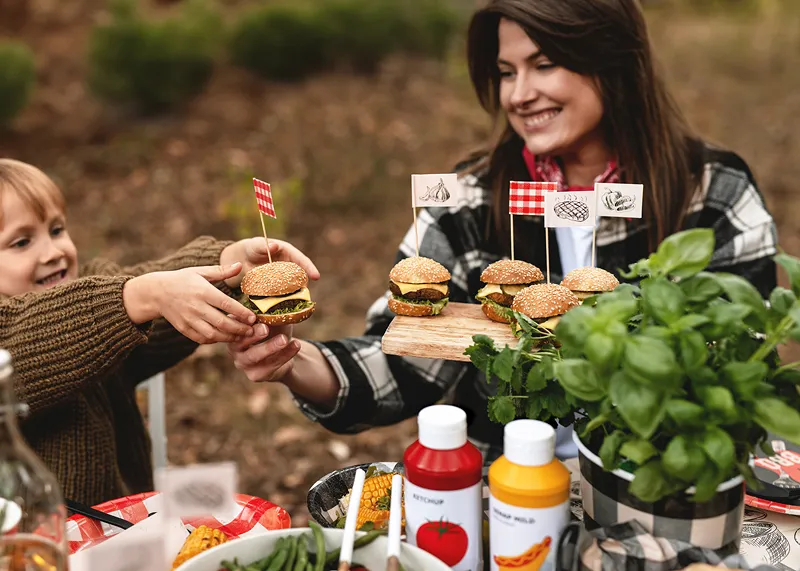 12 Decorações picks 15cm BBQ - Churrasco