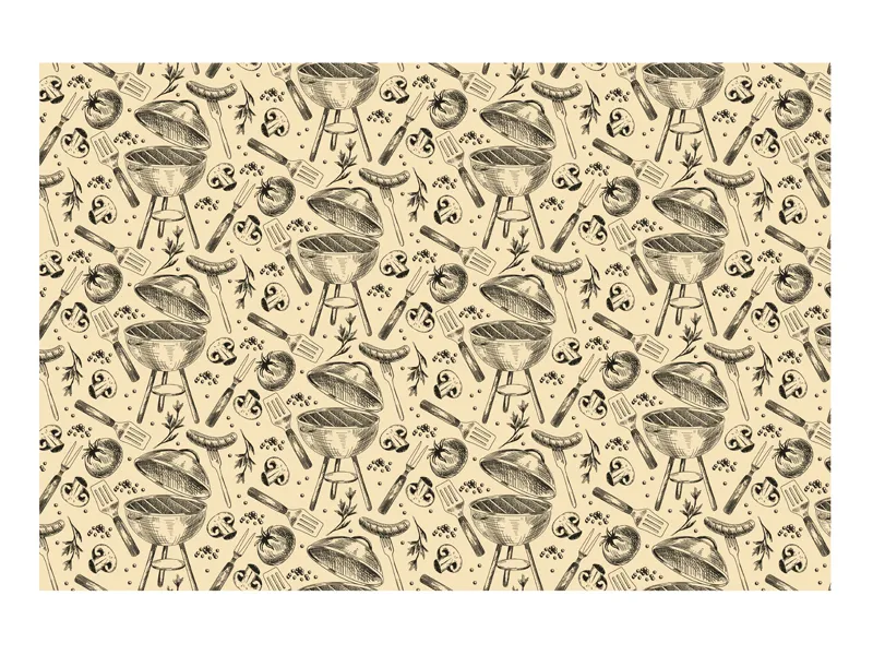 Toalha de Mesa 120x180cm BBQ - Churrasco