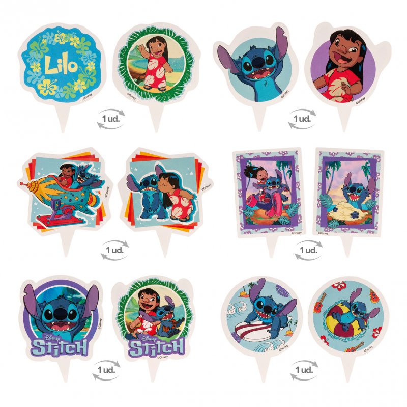 6 Kits Decoração Cupcake Stitch