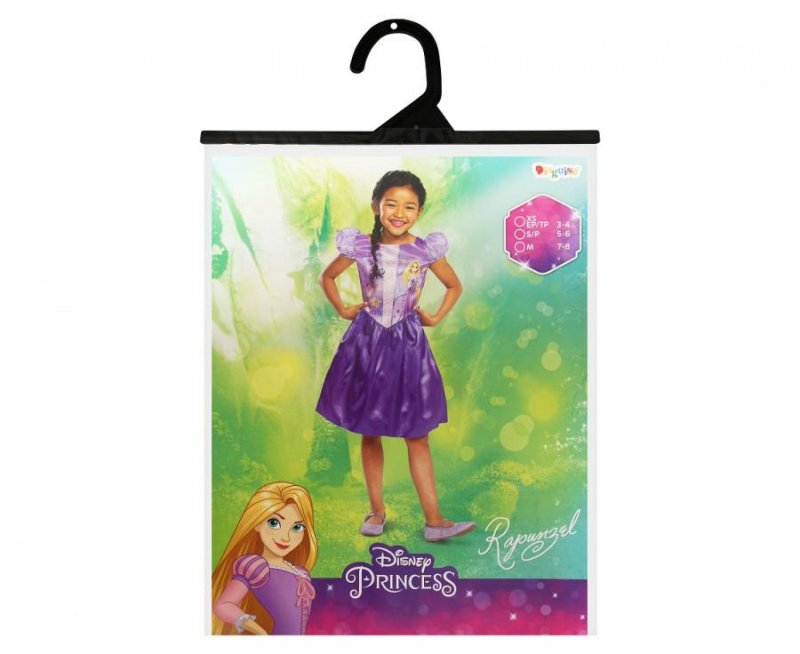 Fato Rapunzel (Princesas Disney) Idade 3-4 Anos