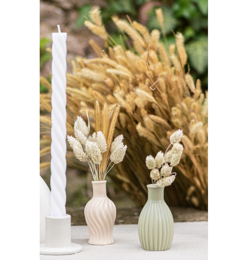 Vaso de Cerâmica Torcido 4,5cm Nude