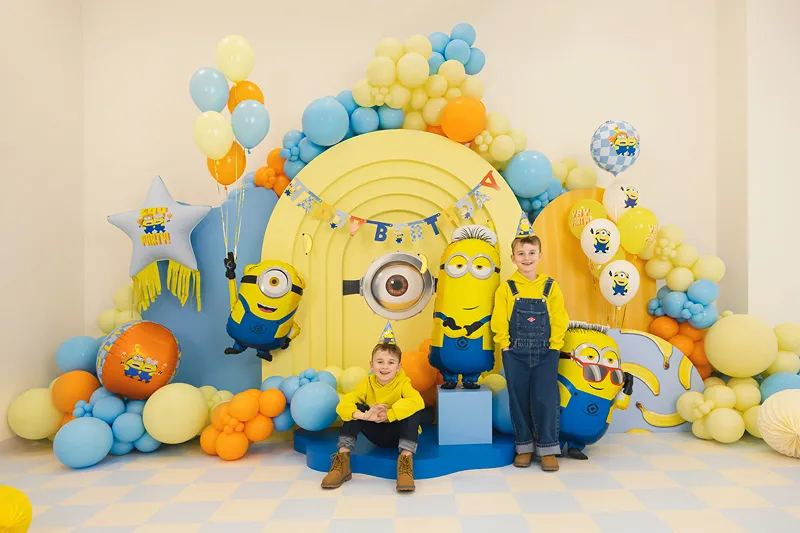 6 Balões Látex 30cm Minions