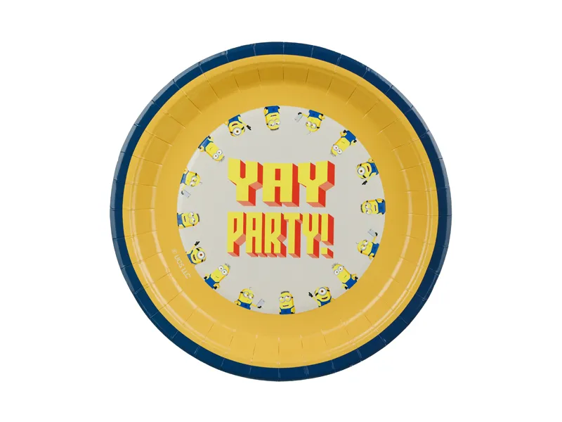 6 Pratos 23cm Minions