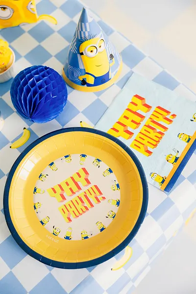 6 Pratos 23cm Minions
