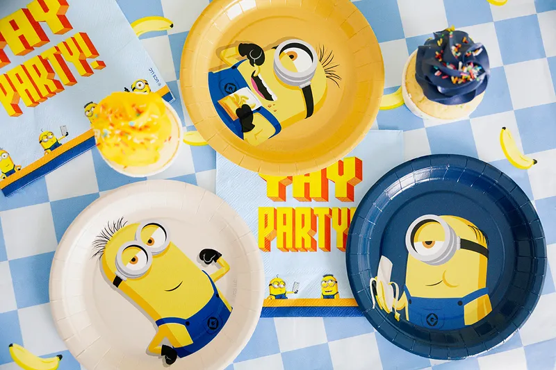 6 Pratos 18cm Minions
