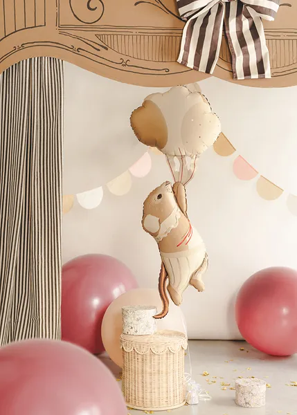 Balão Foil 44x104cm Ratinho com Balões