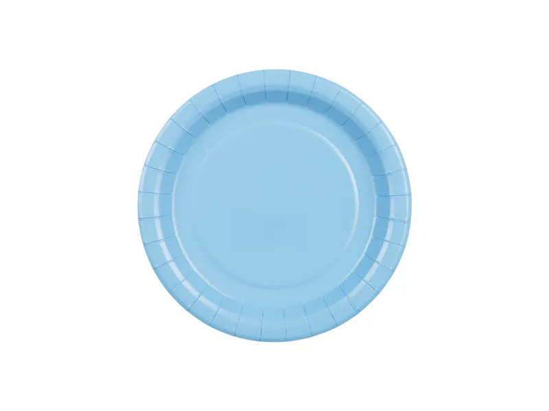 6 Pratos 18cm Azul Claro