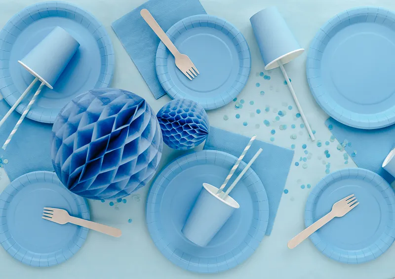 Toalha de mesa 137x183cm Azul Claro