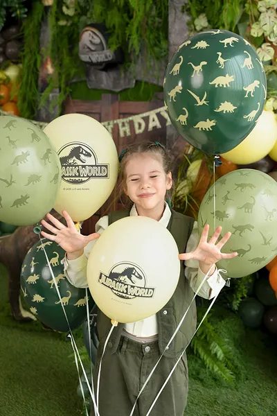 6 Balões Látex 30cm Jurassic World