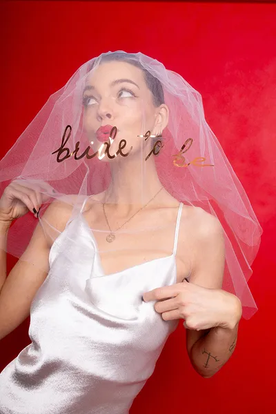 Véu “Bride to be” Branco