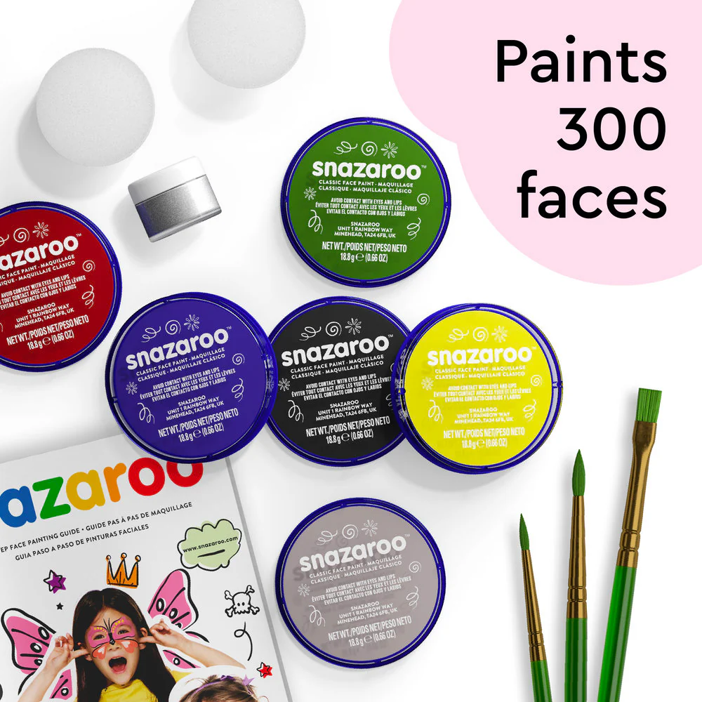 Kit Inicial de Pinturas Faciais Snazaroo (Mini Starter Kit)