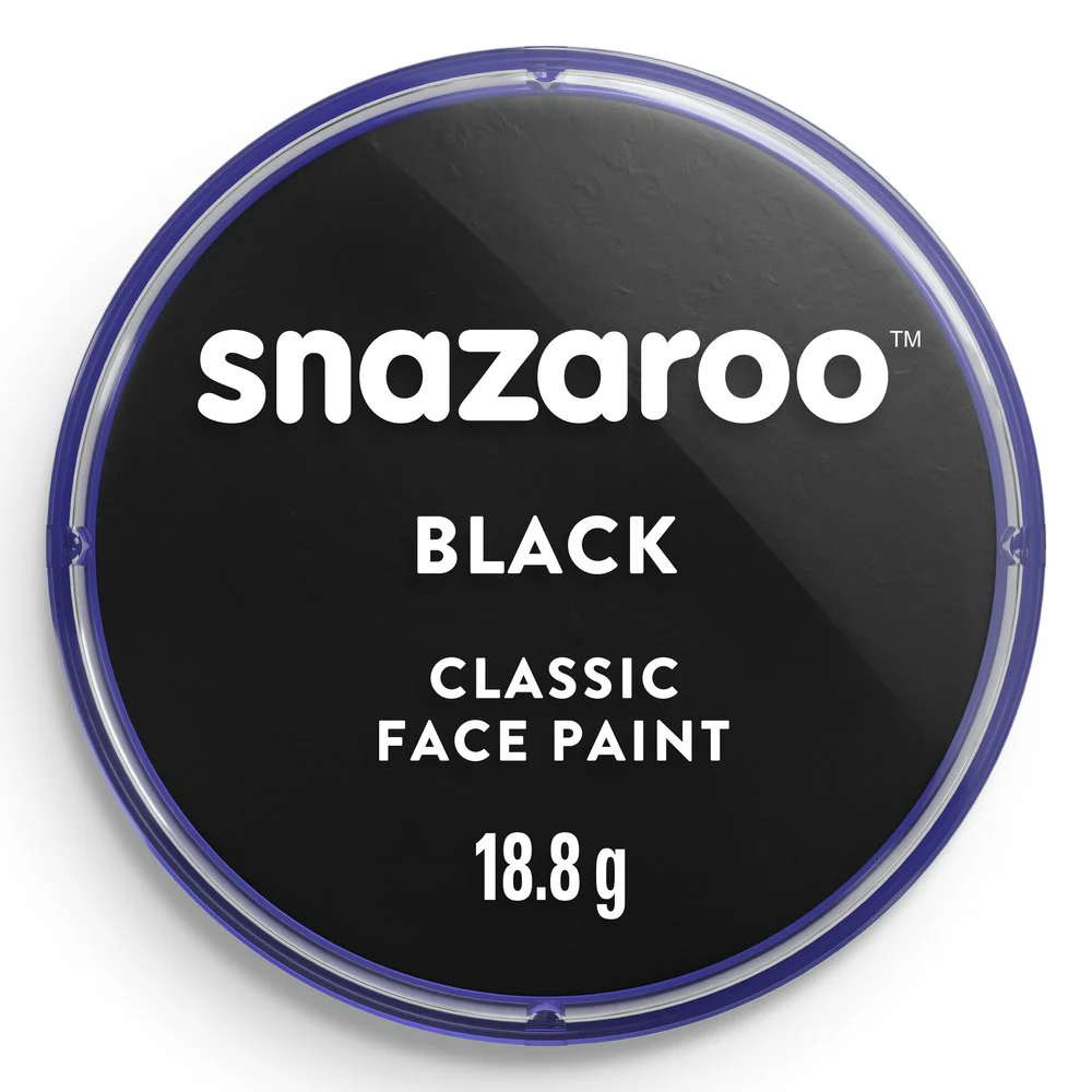 Tinta Facial Snazaroo 75ml - Preto