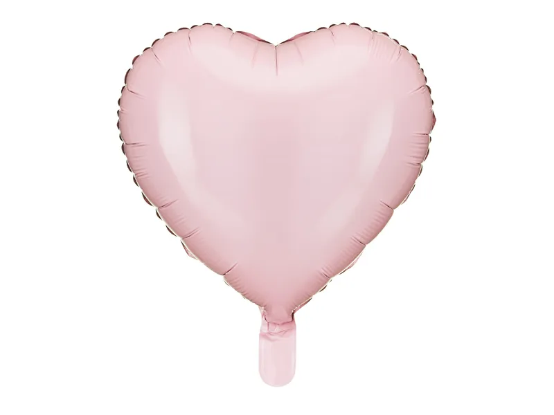 Balão Foil 45cm Coração Rosa Claro 