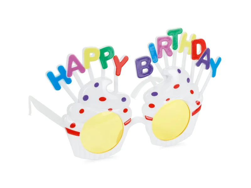 Óculos Cupcake Happy Birthday 18,5x11,5cm