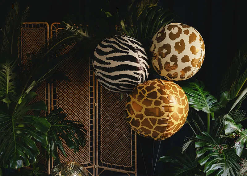 Balão Foil Orbz 75cm Animal Print Manchas Chita