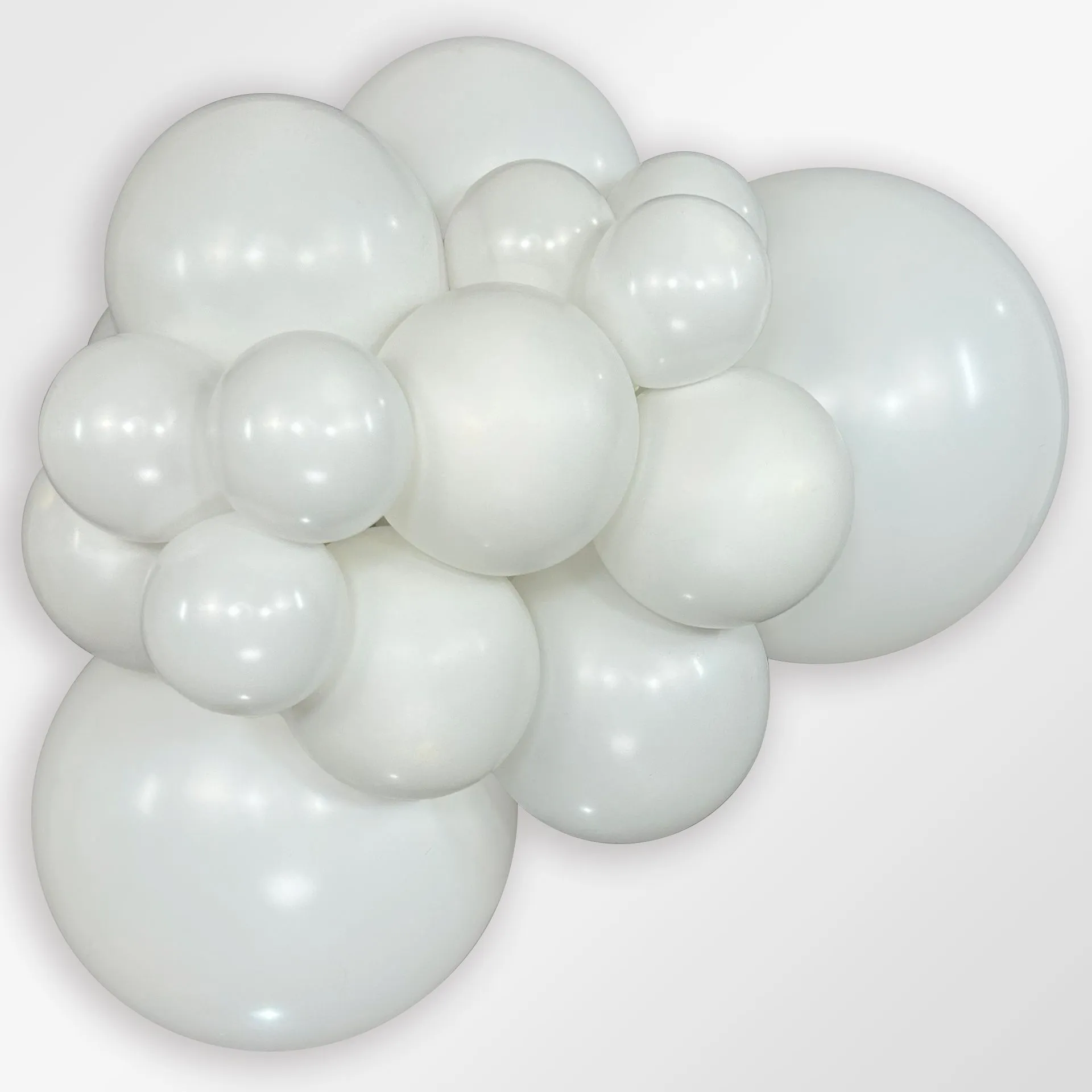 50 Balões latex R12 (30cm) - White Fashion - 005