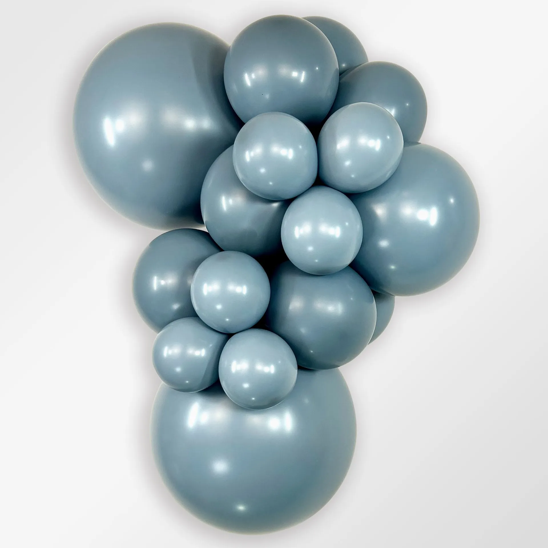 10 Balões latex R24 (60cm) - Pastel Dusk Blue - 140