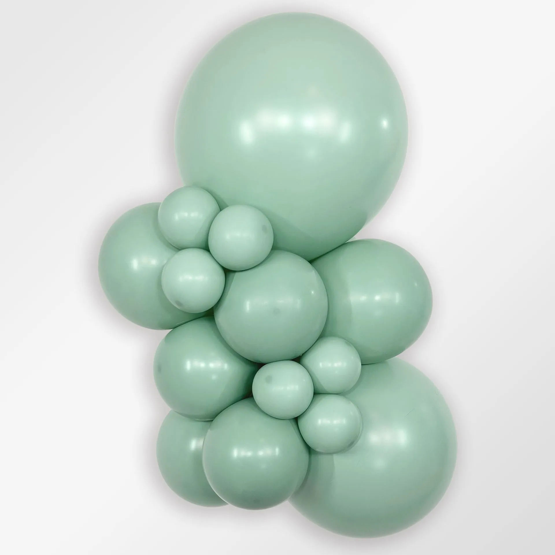 50 Balões latex R12 (30cm) - Pastel Dusk Green Tea - 126