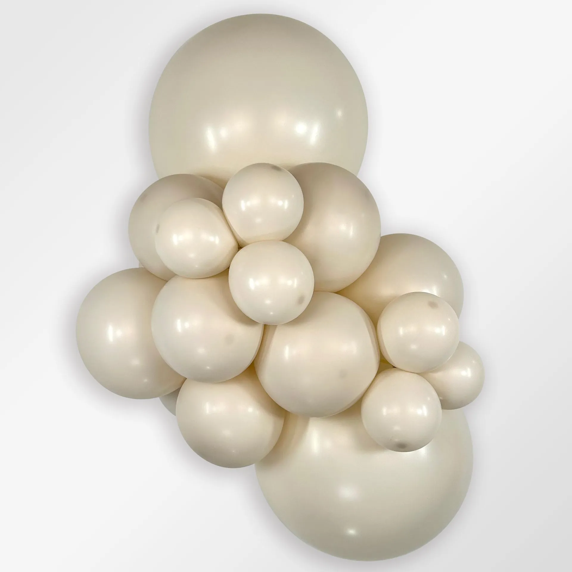 10 Balões latex R24 (60cm) - Pastel Dusk Cream - 107