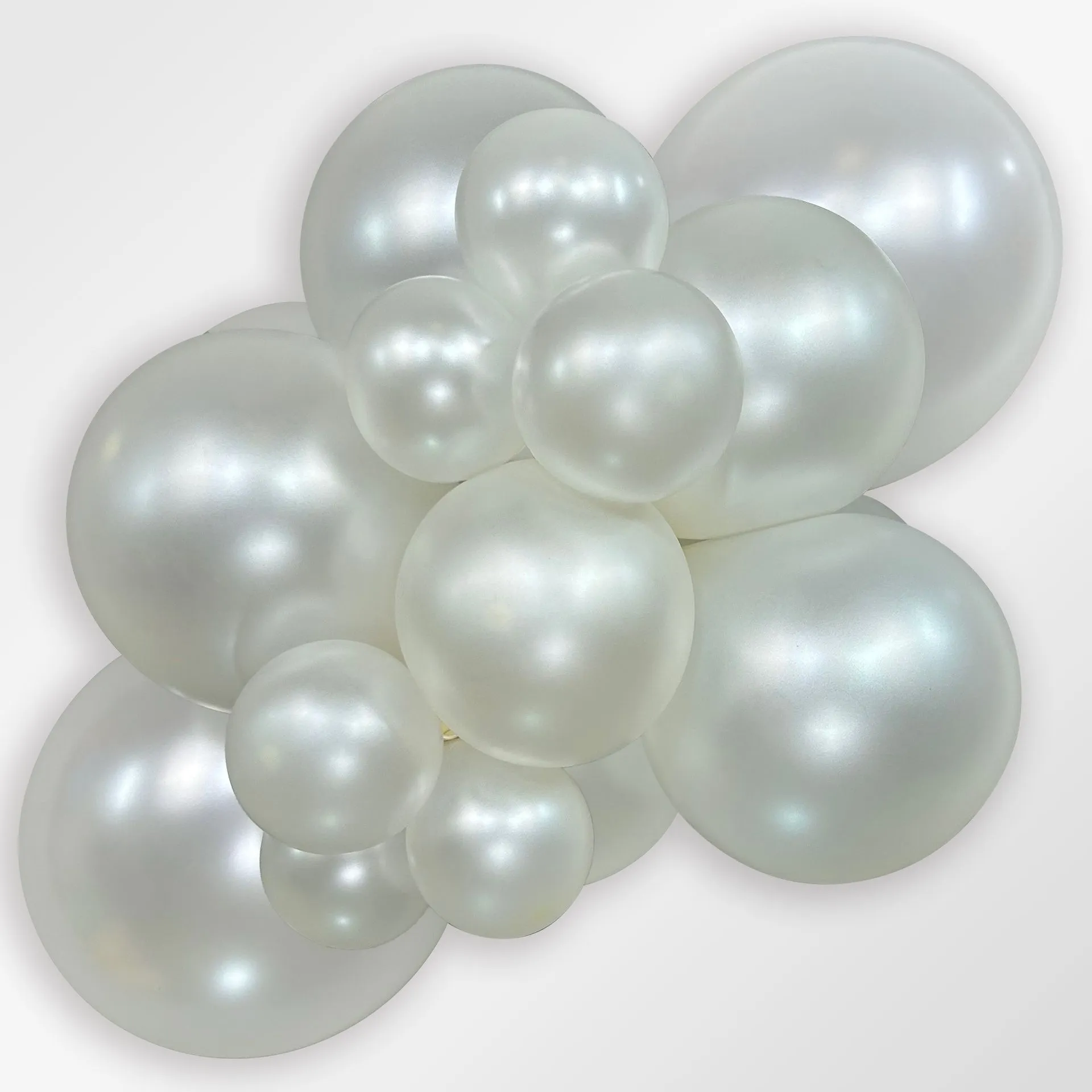 100 Balões latex R5 (12cm) - Pearl White - 405