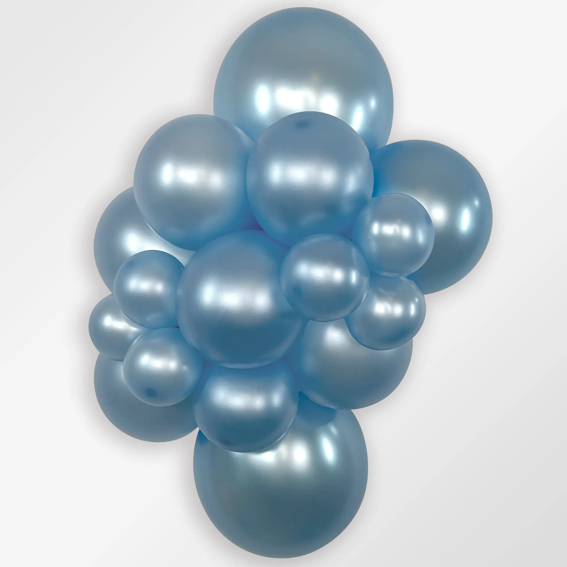 100 Balões latex R5 (12cm) - Pearl Blue - 440
