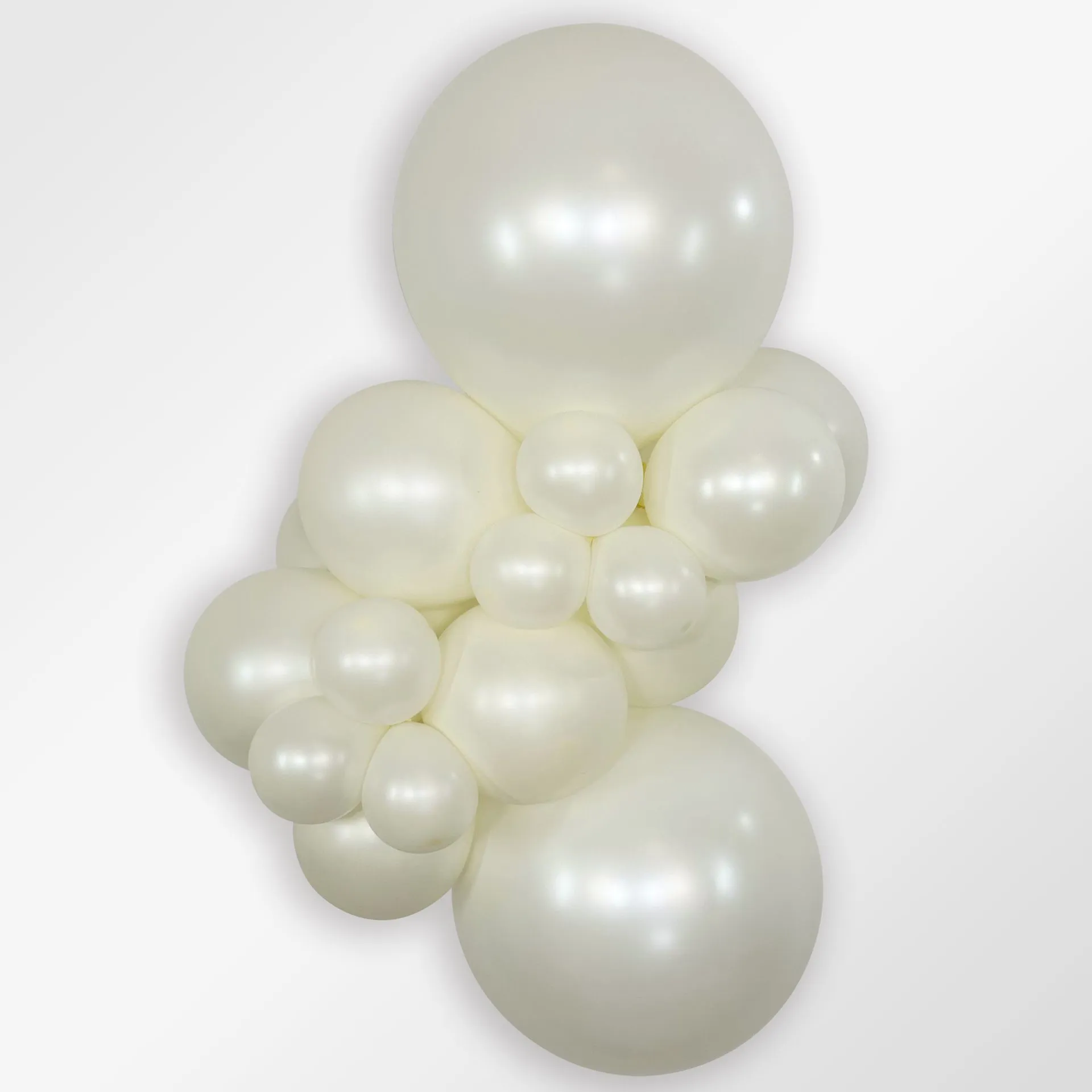 50 Balões latex R5 (12cm) - Silk Oyster White - 806