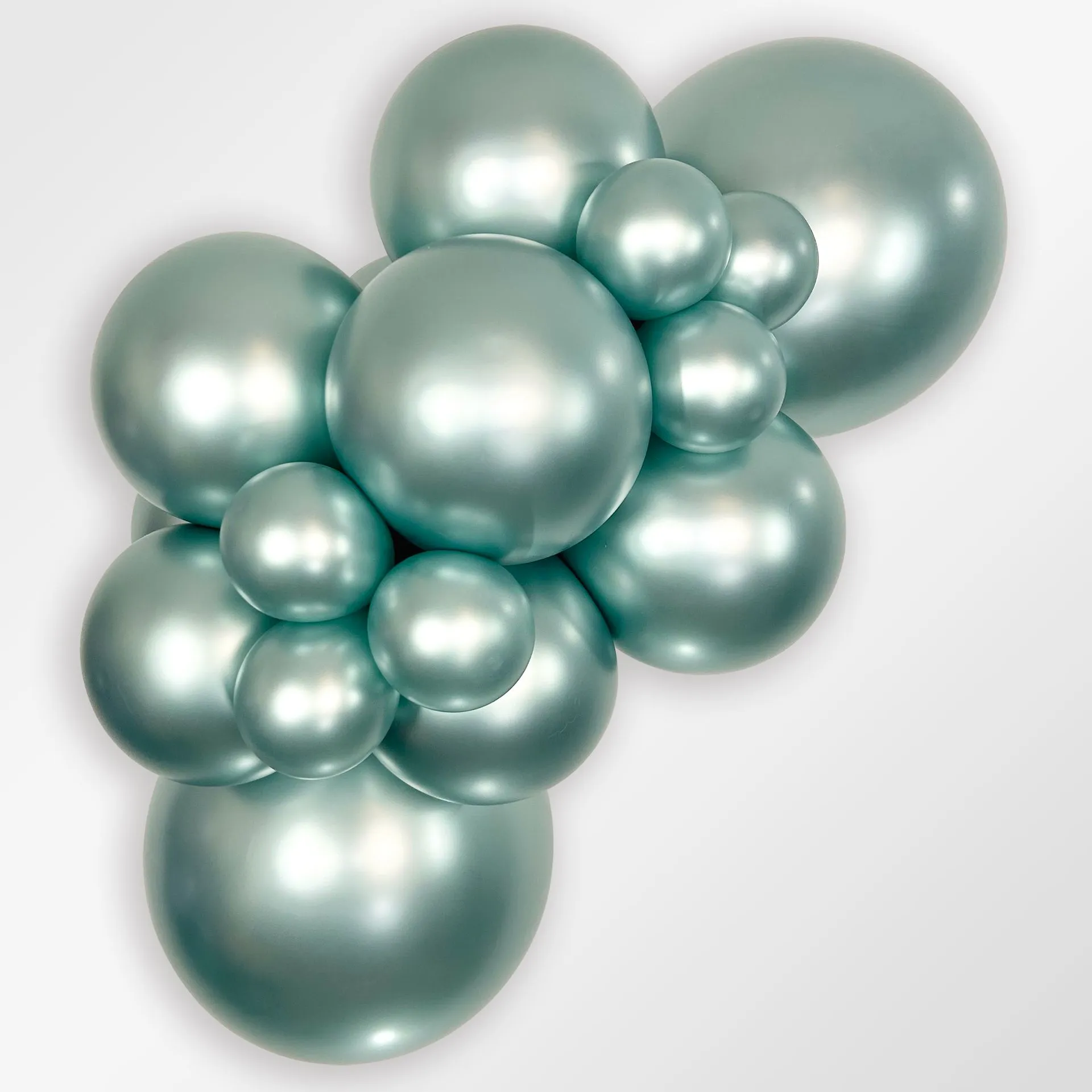 50 Balões latex R12 (30cm) - Silk Cool Mint - 826