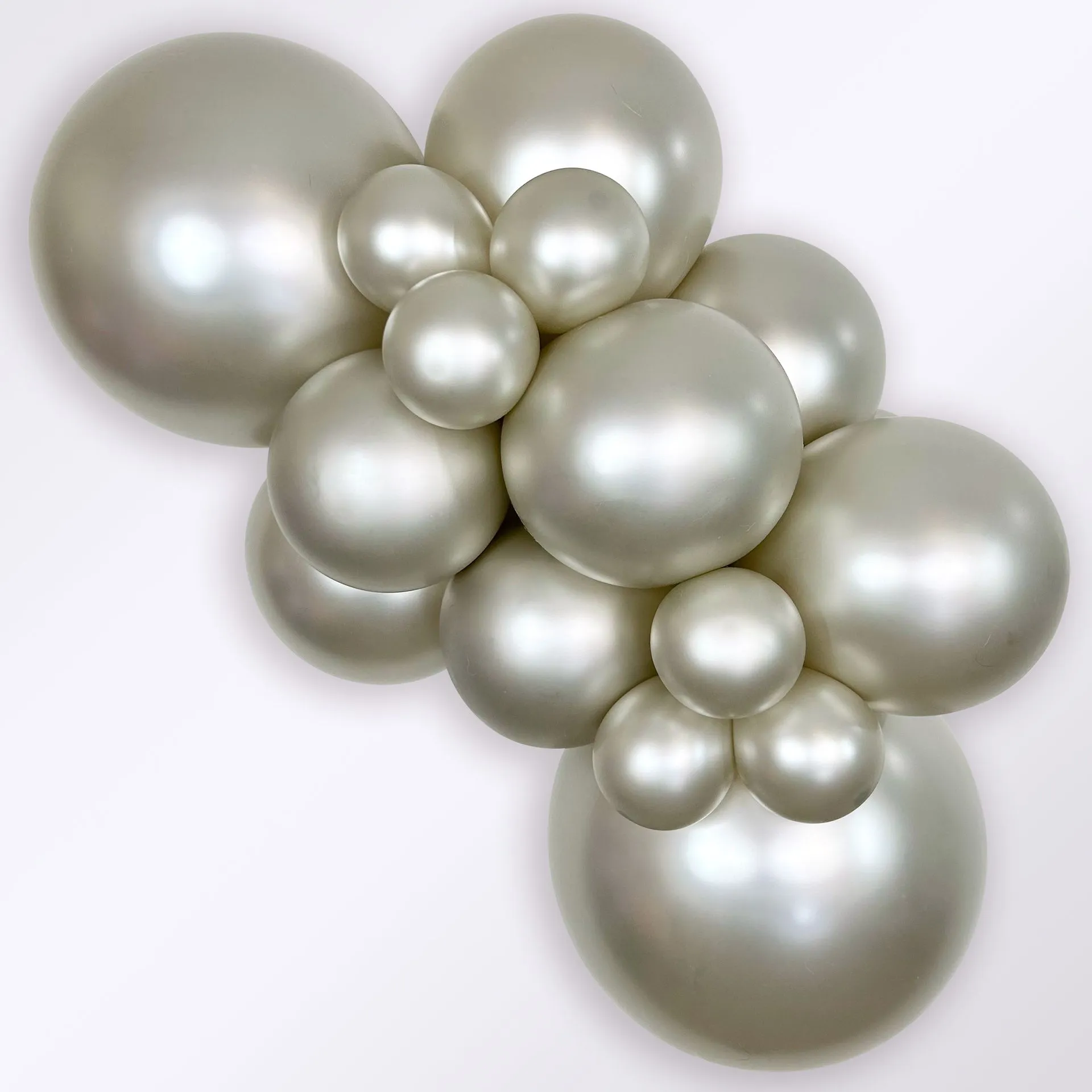 15 Balões latex R18 (45cm) - Silk Cream Pearl - 873
