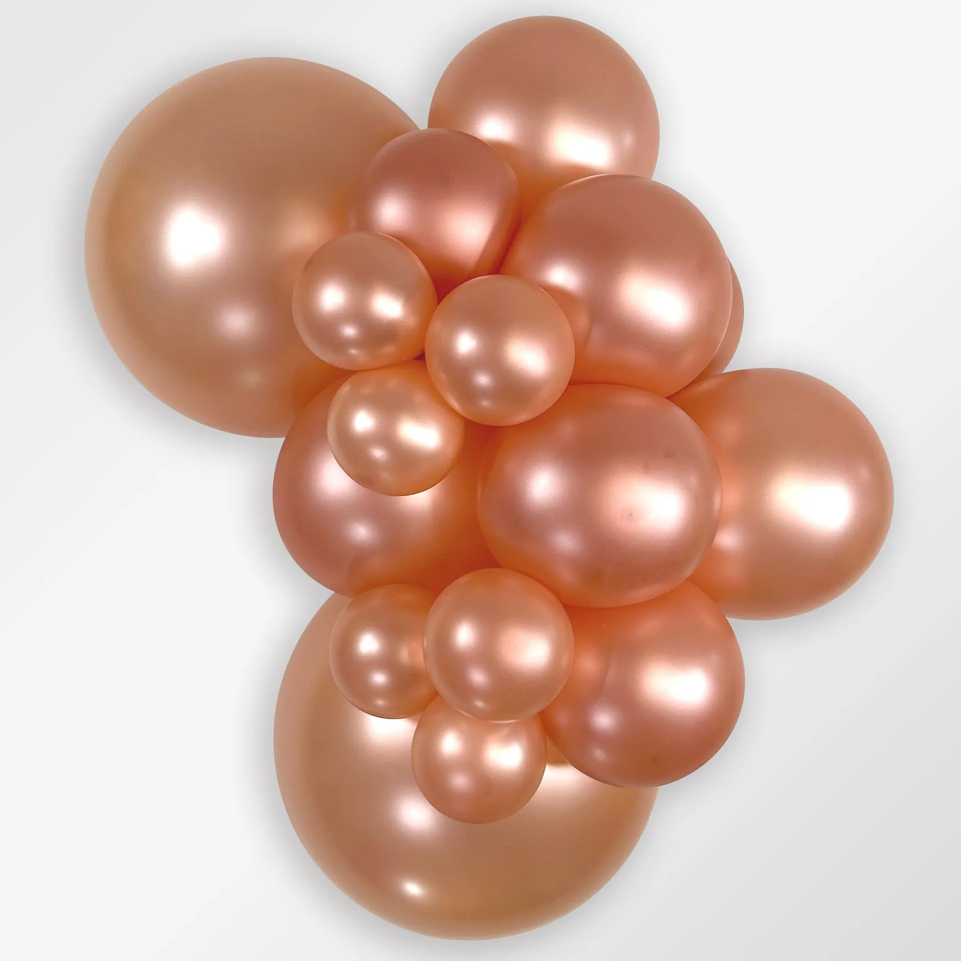 50 Balões latex R12 (30cm) - Metallic Rose Gold - 568