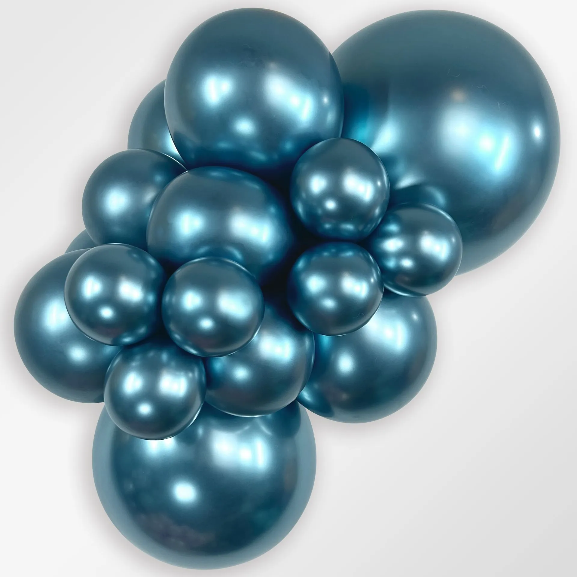 15 Balões latex R18 (45cm) - Reflex Blue - 940