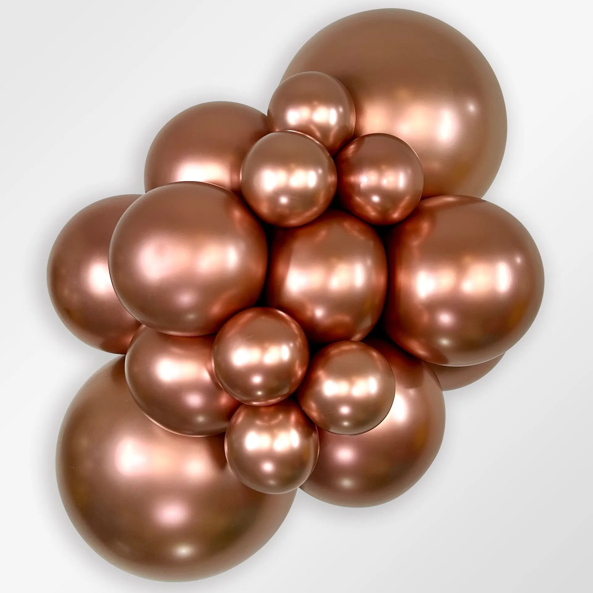 50 Balões latex R12 (30cm) - Reflex Rose Gold - 968