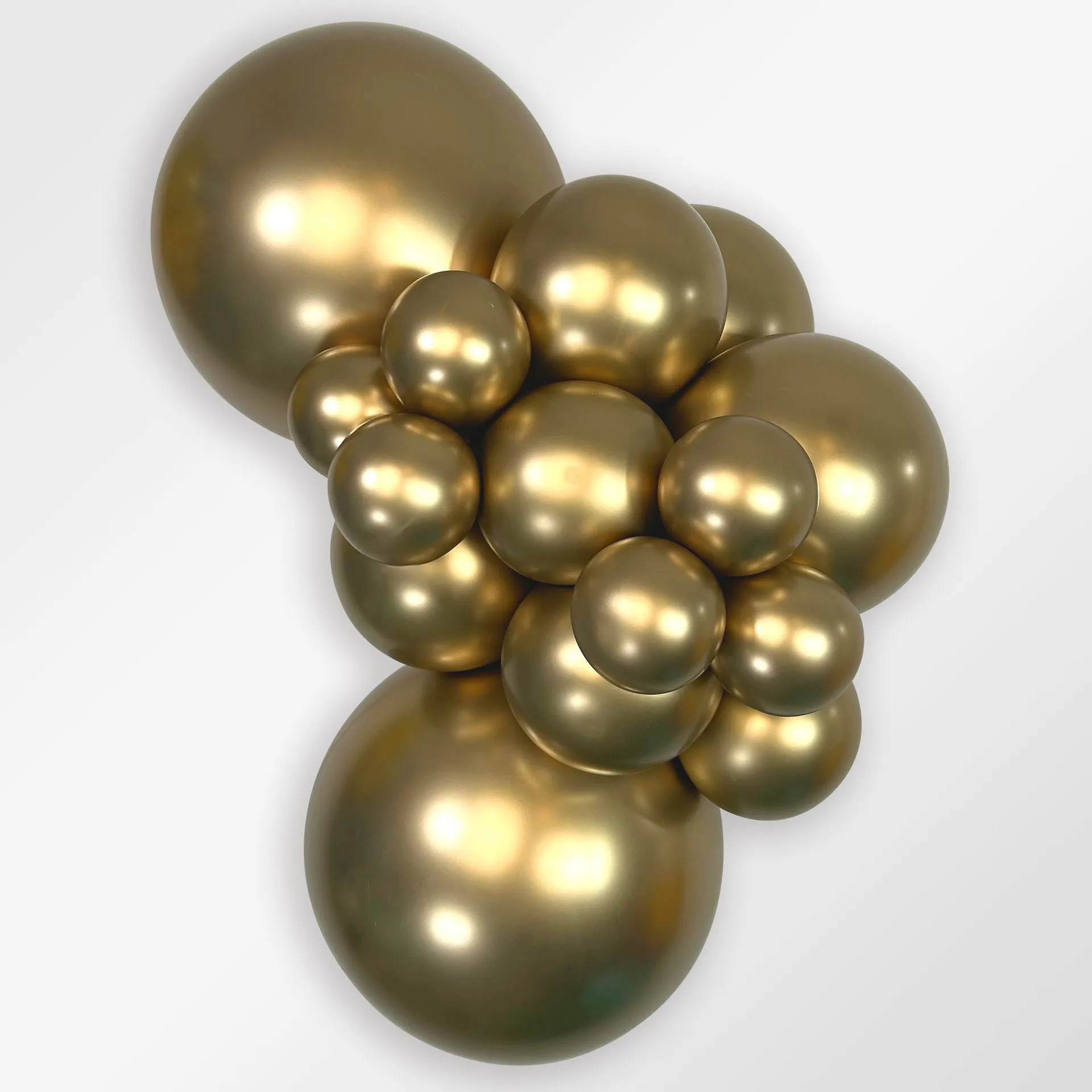 15 Balões latex R18 (45cm) - Reflex Gold - 970