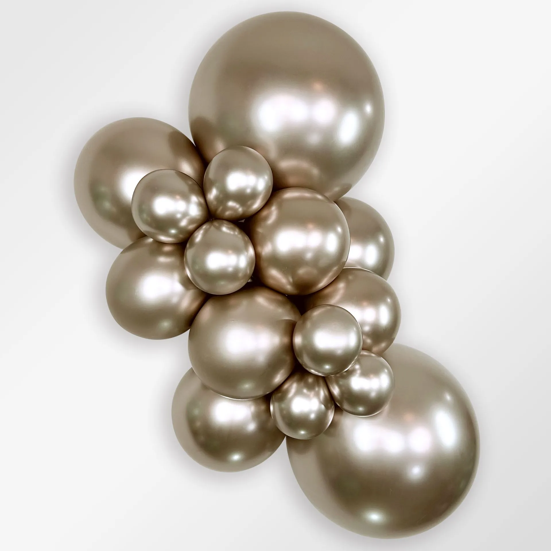 50 Balões latex R12 (30cm) - Reflex Champagne - 971