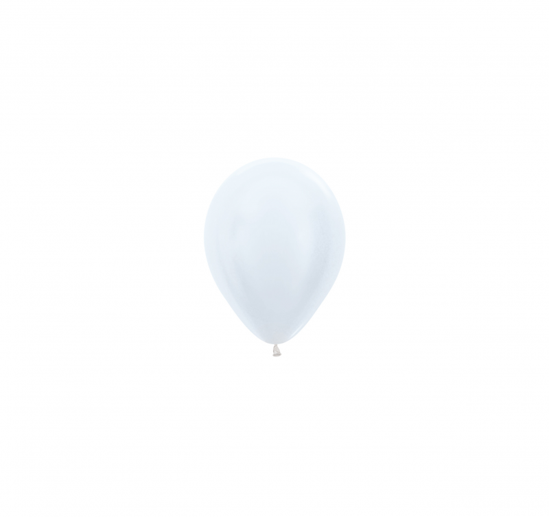 100 Balões latex R5 (12cm) - Pearl White - 405