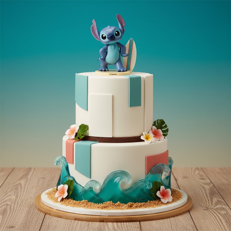 Decoração de Bolo 9cm Stitch