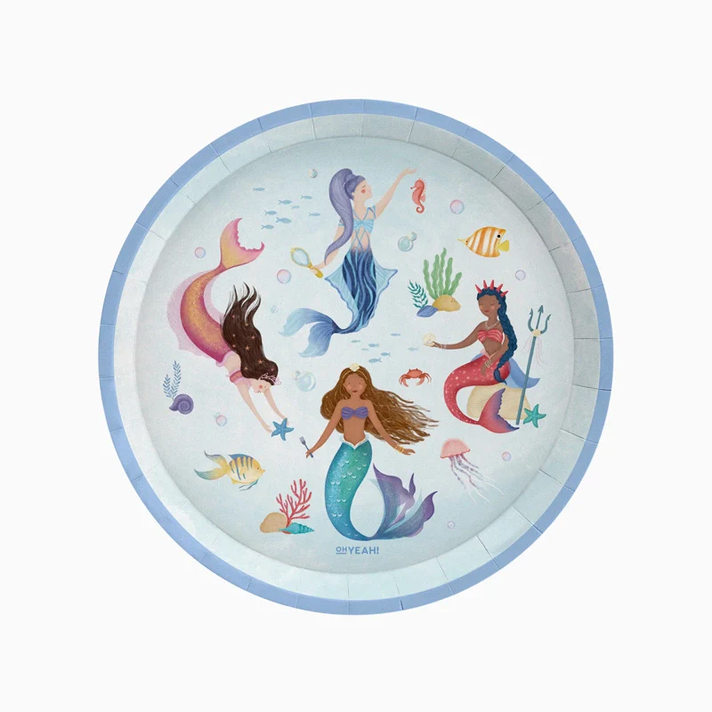 6 Pratos 23cm Sereias
