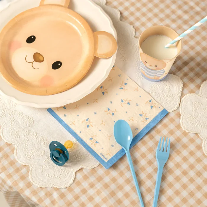 Toalha de Mesa 120x180cm Baby Nude Vichy