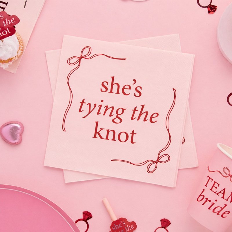 16 Guardanapos 'She's Tying The Knot'
