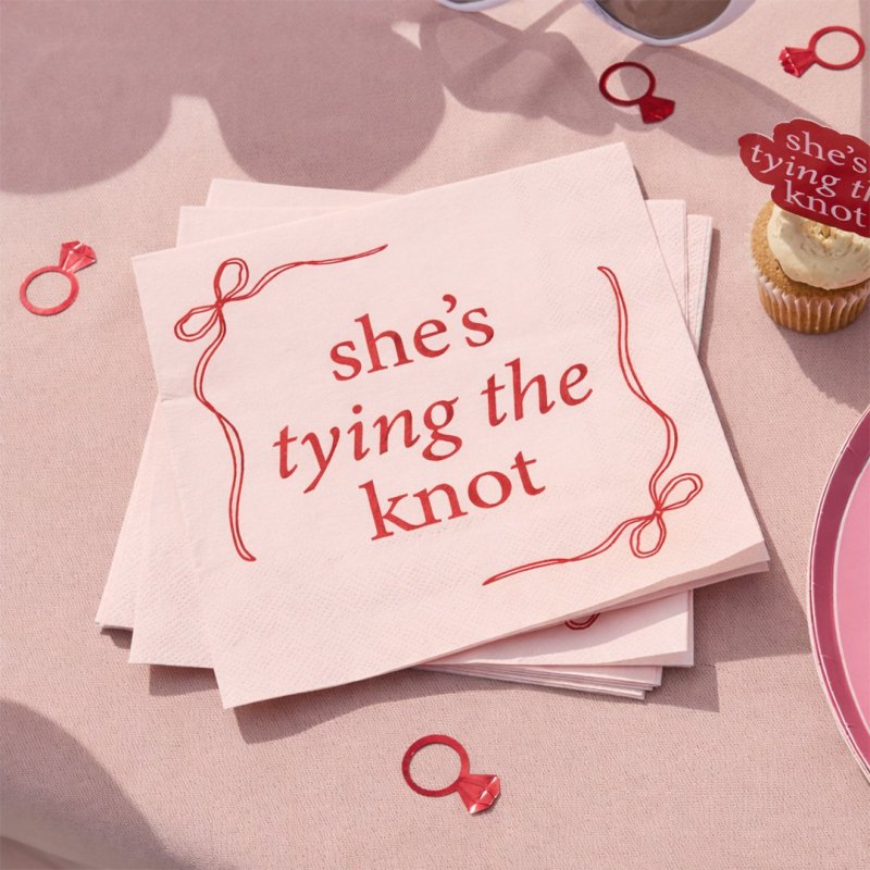 16 Guardanapos 'She's Tying The Knot'