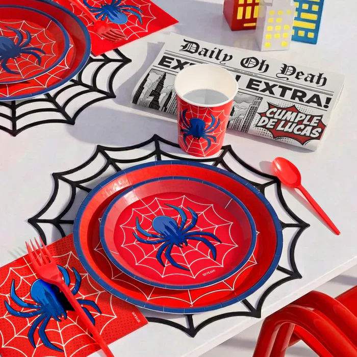 6 Pratos 23cm Spider