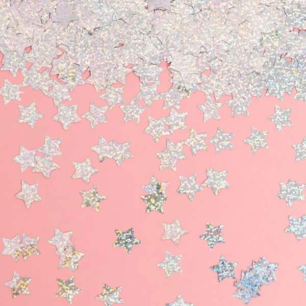 Mini canhão de confettis 15cm Estrelas Iridescentes