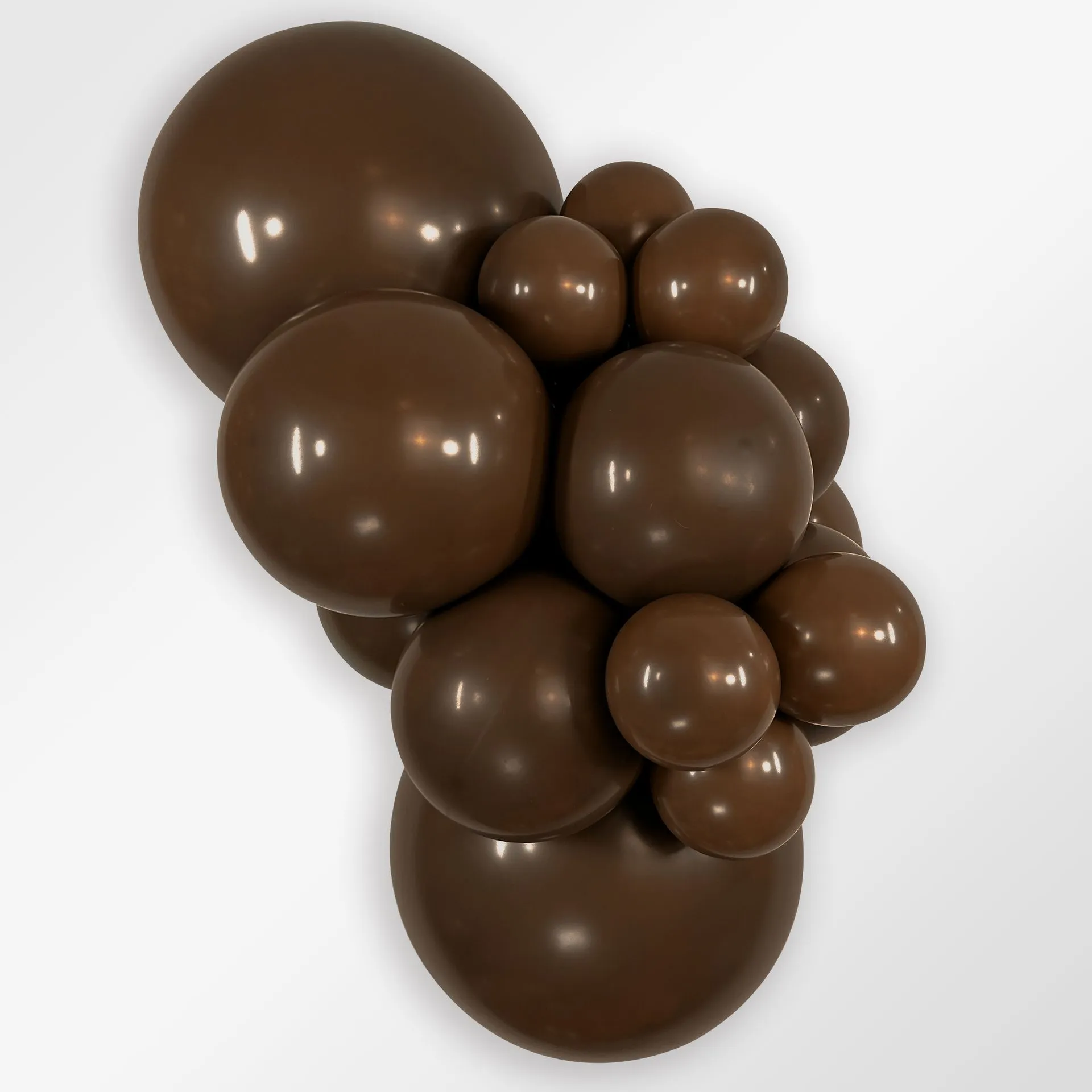 100 Balões latex R5 (12cm) - Chocolate Brown - 076