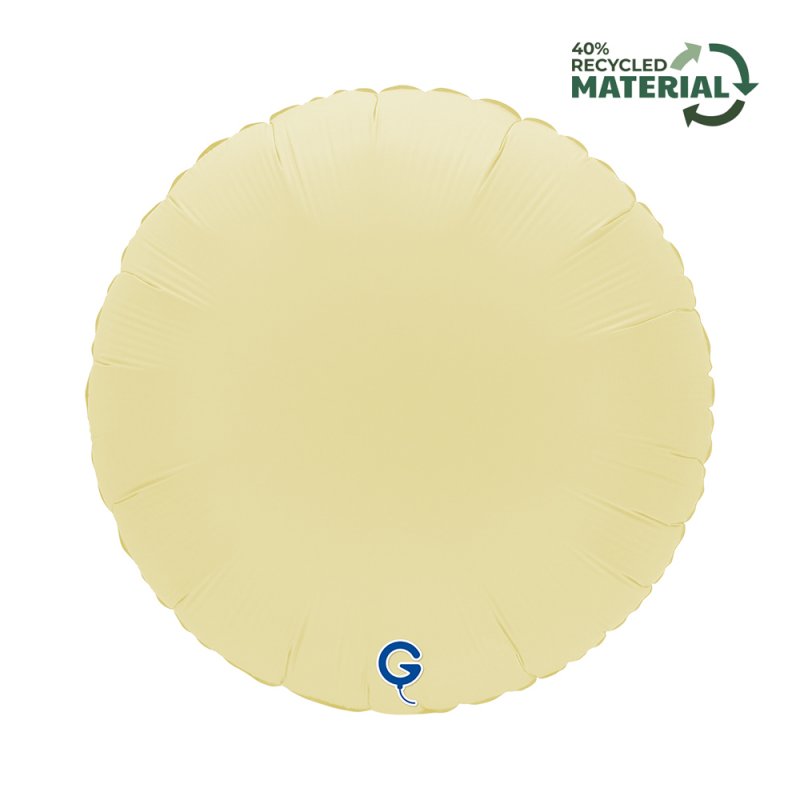 Balão Foil Redondo Soft Matte French Butter - Manteiga