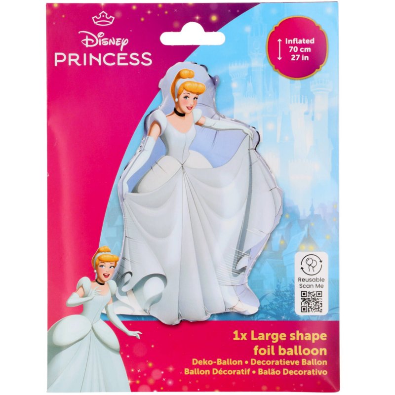 Balão Foil 55x70cm Princesas Disney - Cinderela