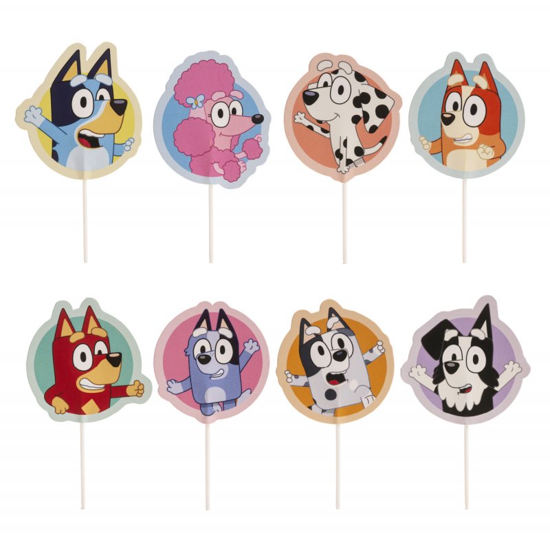 16 Topos de Bolo Bluey e Bingo