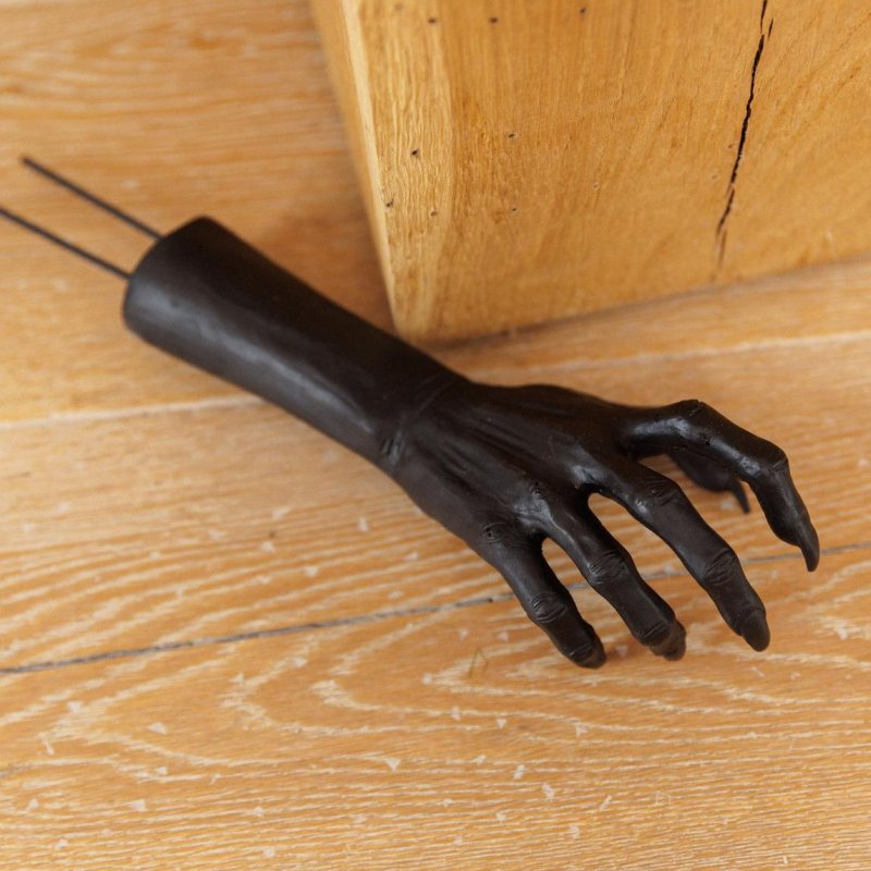 Mão de Esqueleto Resina Preta 24,5cm