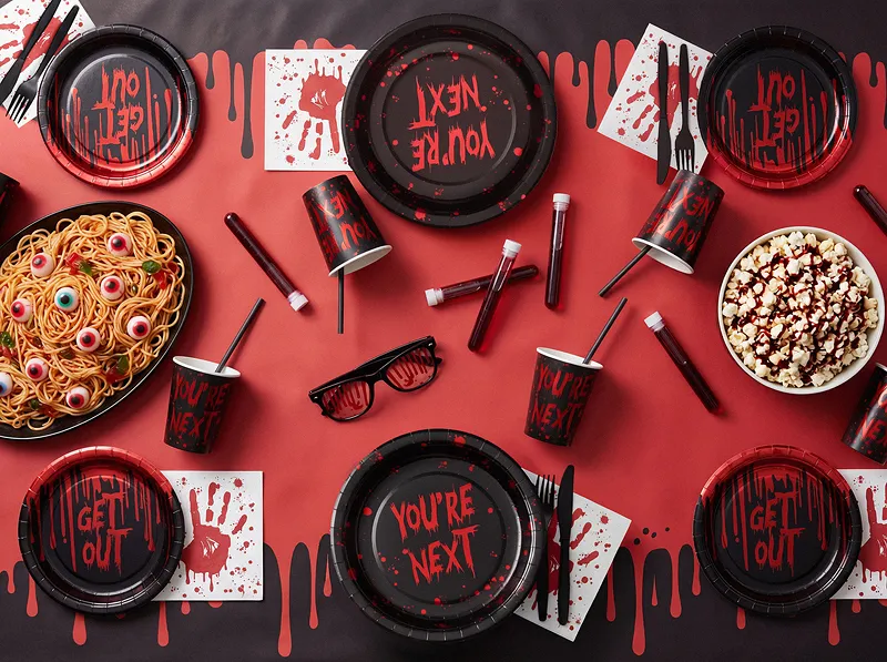 6 Pratos 18cm Get Out - Halloween