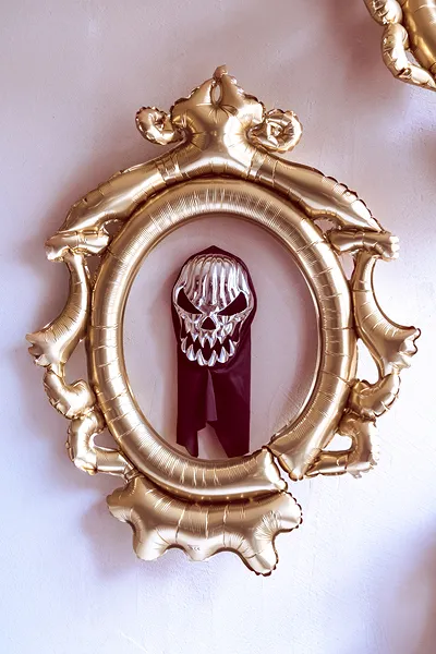 Máscara Halloween 18,5x24,5cm Caveira